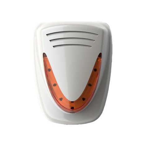 Venitem sirena MURANO LS Antischiuma bianco perlato Lampeggiante Arancione 12V - 20.200.411