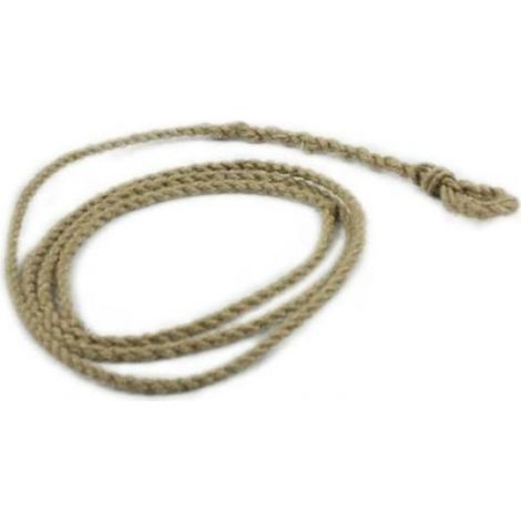 Corde De Jute - 8 mm - 2 m - Œillet Auto-Serrant - Naturel