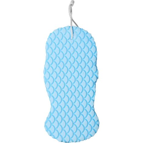 Gant de douche exfoliant doux - Brosse éponge réutilisable pour le corps, élimine les peaux mortes, adapté aux adultes et bébés. (1/5)