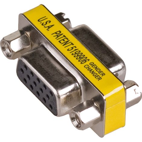 Adaptador 2x D-Sub Akyga AK-AD-18 Adaptador VGA 15 pines hembra-hembra cañón (1/4)