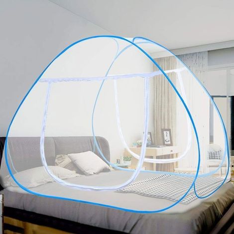 Moustiquaire de Lit Pliable, Portable de voyage Moustiquaire, 120  190cm Moustiquaire en Forme de Dôme à Installation Facile