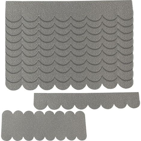 Self-Adhesive Roof Shingles Waterproof Mini Shingles for Bird House Hutches and Mailboxes (Grey) (1/5)