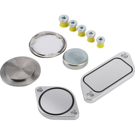 Kit de bouchons EGR (5 pièces) : joints en alliage d'aluminium, 5 bouchons en caoutchouc, pour moteur ISX 15 CM2250 CM2350 (1/5)