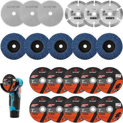 21pcs Cutting Discs 76 mm, Cutting Disc Grinding 76 x 10 mm (1/5)