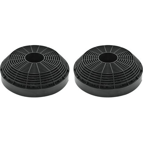 AllSpares Koolstoffilters (2st.) voor Afzuigkappen geschikt voor Gorenje AH135 / 417308 en Tecnowind TIPO L / ACK00108 (Ø130x36mm)