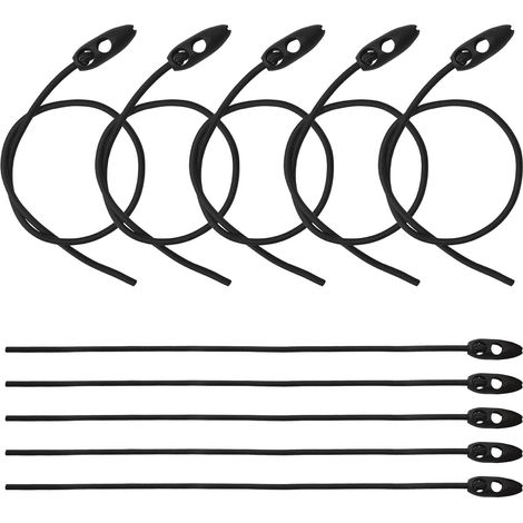 Tendeurs de Bagages, Sangles de Tension Sandow Elastique 50cm Longueur Réglable, pour Panneaux D'Avertissement, pour Vélos, Motos, Toiles, Cordes de Camping (1/5)