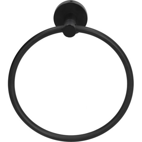 Handtuchring, Wandmontage, mattschwarzer Handtuchhalter aus Edelstahl 304 für Badezimmer (1/5)