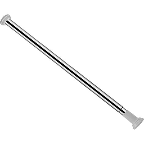 Randaco Tringle à rideau de douche Barre télescopique en acier inoxydable Barre de serrage Barre de rideau de douche Sans perçage 70-120cm