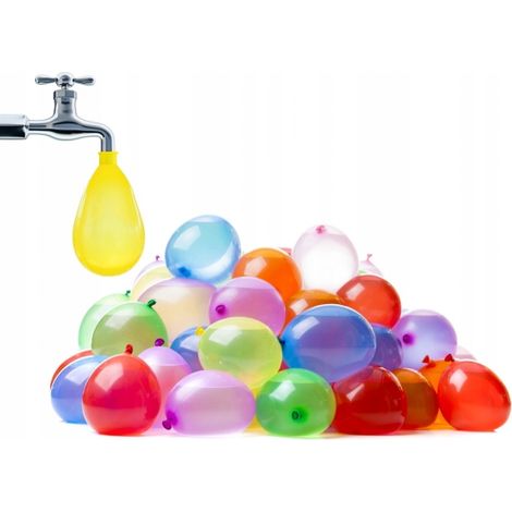 Globos de agua, surtido de colores, 100 unidades. (1/5)