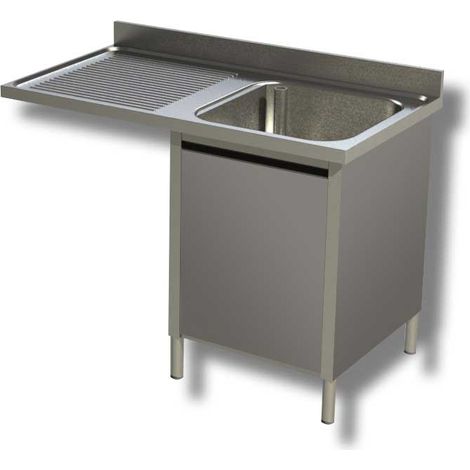 Plonge sur Meuble Porte Battante Emplacement Lave Vaisselle à Gauche - Gamme 700 - Ristopro