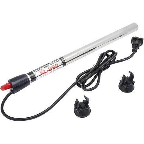 Chauffage Aquarium XL999 Inox avec Protection, Thermostat pour Réservoir Poisson, Couvercle Anti-Brûlure, Chauffe-eau Submersible 200W (1/5)