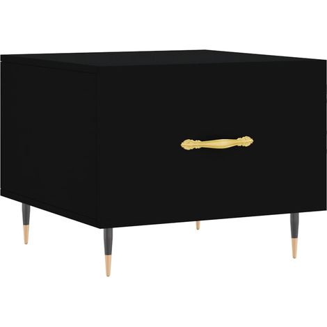 Maison Exclusive - Couchtisch Schwarz 50x50x40 cm Holzwerkstoff
