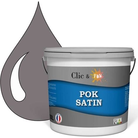 Peinture - POK - POK SATIN - Satiné - 10L - Violine Foncé