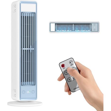Ventilateur tour sans pales - Ventilateur de table - Ventilateurs - Ventilateurs sur pied - Ventilateur de table silencieux - Ventilateurs rafraîchissants - 5 vitesses - Blanc - ABS/PC/POKWit (1/5)