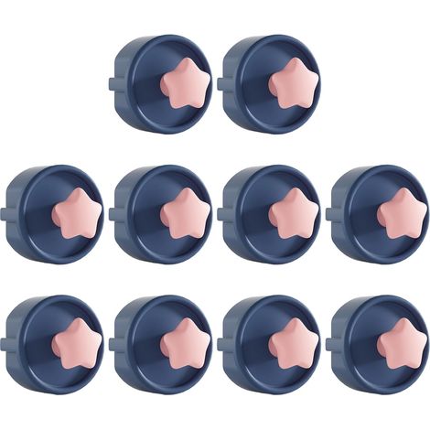 Lot de 10 protections en silicone souple pour prise de courant des enfants pour usage domestique (1/5)