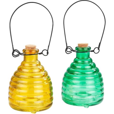Piège à guêpes, verre, 2 pièces (1/4)