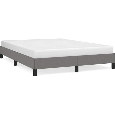Maison Exclusive - Bettgestell ohne Matratze Dunkelgrau 140x200 c (1/5)