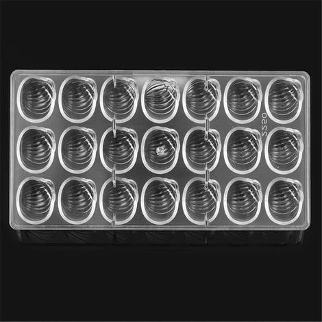 21 Holes DIY Cake Mold Making Tool Chocolate, Candy, Sea Snail Shaped Polycarbonate Bakery Pastry Mould, Ice Tray, Tray Bakeware Molds (1/5)