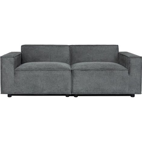 Canapé modulable - 3 places - IGOR - Tissu Gris anthracite - 198 x 94 x 70 cm (1/5)