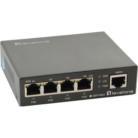 Level One LevelOne Switch 5x GE GEP-0523 60W 4xPoE (GEP-0523) (1/5)
