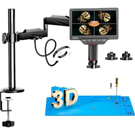 Microscopio digitale 3D, schermo da 10,1", risoluzione 3K (1/2)