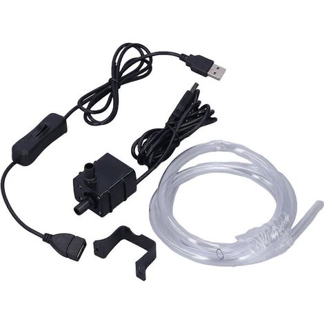 DC5521 Wasserpumpen-Set mit weiblichem Anschluss für Niederdruck-Tauchpumpen mit USB-Kabel, 5 V, 1 W
