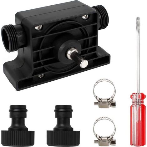 1 unité Pompe à eau domestique, pompe électrique portable pour jardin, pompe miniature à perceuse pour transfert liquide aquarium et entretien extérieur