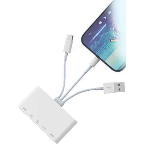 5-in-1-Multifunktions-Hub-Konverter für Apple Android-Handy-OTG-Laptop-Kartenleser (1/5)