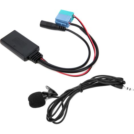 Adaptateur microphone, câble audio auxiliaire, Bluetooth 5.0, alimentation 12 V CC, remplacement pour Fiat Grande Punto (1/5)