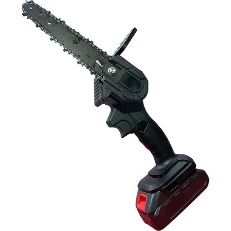 Mini tronçonneuse sans fil Mini 6 Tronçonneuse sans fil 24V Tronçonneuse portable légère pour couper les branches (noir) (1/5)