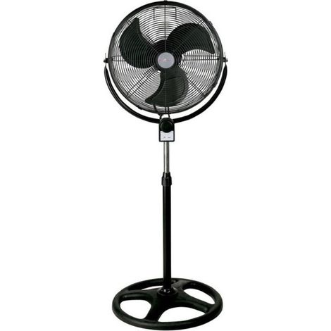 Ventilateur sur pied 120w à haute vitesse, réglable et 3 vitesses