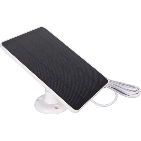Pannello solare per telecamere di sicurezza,caricabatterie da 5V 4W per telecamere di sicurezza,impermeabile secondo IP65 (bianco) (1/5)