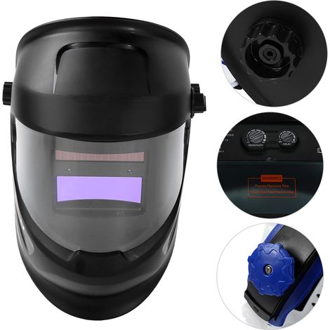 Casque de soudage solaire DIN9-DIN13 assombrissement automatique visière de soudeur électrique pour machine à souder (1/5)