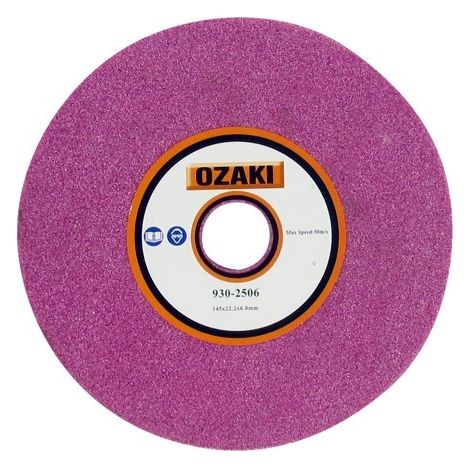 Meule à touret 145 mm – Alésage 22,2 mm – Épaisseur 6 mm – Pour affûtage précis des outils