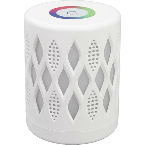 Nachttischlampe, weiß, hohl, LED RGB, dimmbar, USB-aufladbar, Speicherfunktion, Touch-Nachtlampe