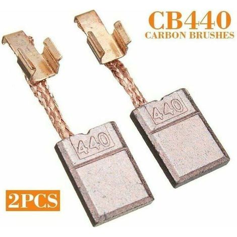 Balais de charbon pour moteur - MICH - Compatible Makita CB-440 - DHP456 - DDF456 - BDF452 - DTD14 - 13x10x3 mm (1/4)