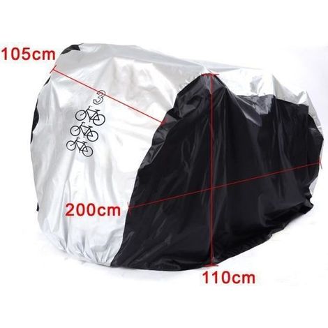 X1 Housse de Protection Vélo, moto - Anti Pluie Imperméable Antipoussière 200cm 105cm 110cm (1/3)