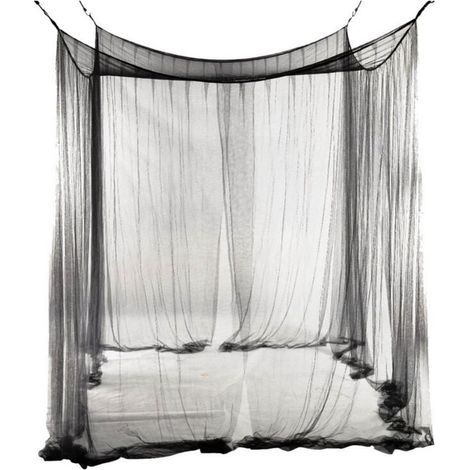 Moskitonetz mit vier Türen für Doppelbetten, großes Einzelmoskitonetz aus Polyester für Reisen und Zuhause – 190 x 210 x 240 cm (1/4)