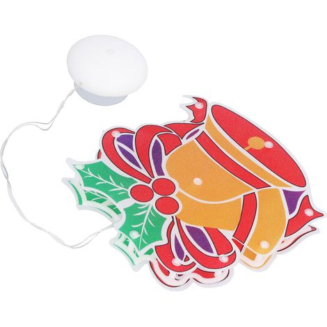 LED-Weihnachtsbeleuchtung, batteriebetrieben, Fensterdekoration mit Saugnapf für die Weihnachtsfeier (1/5)