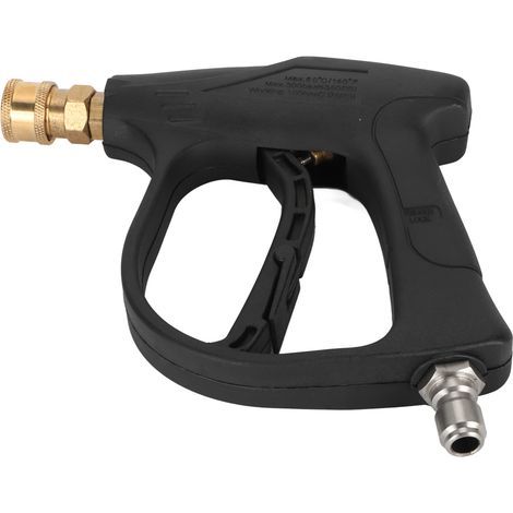 Poignée de nettoyeur haute pression en cuivre pur, bobine, 4350 PSI, raccord rapide 3/8 pouce pour le nettoyage de voitures (1/5)