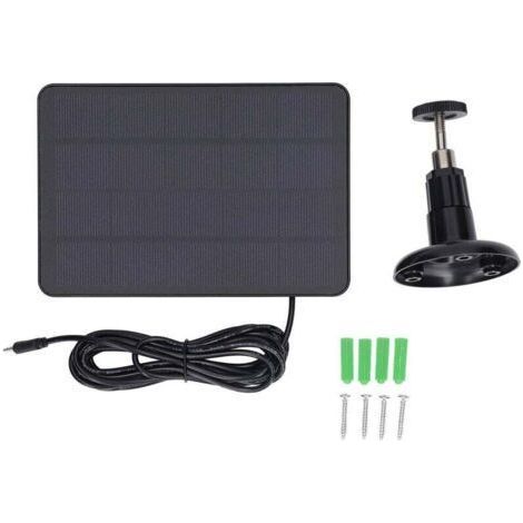 4W 5V wasserdichtes und wetterfestes Solarpanel für den Außenbereich mit verstellbaren Halterungen, energiesparendes Photovoltaikpanel für Akku und Überwachungskamera (1/5)