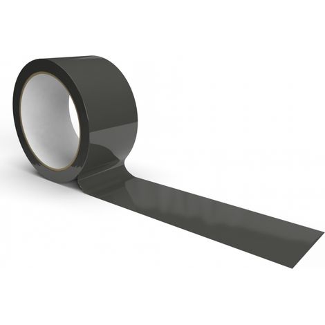 IMBALLAGGI 2000 - Nastro Adesivo Pacchi Nero in Polipropilene 72Pz 5cm x 66Mt x 76 mm, Nastro Adesivo Colorato Resistente a Strappo Silenzioso, Nastro Imballaggio per Spedizioni, Scatoloni e Trasloco