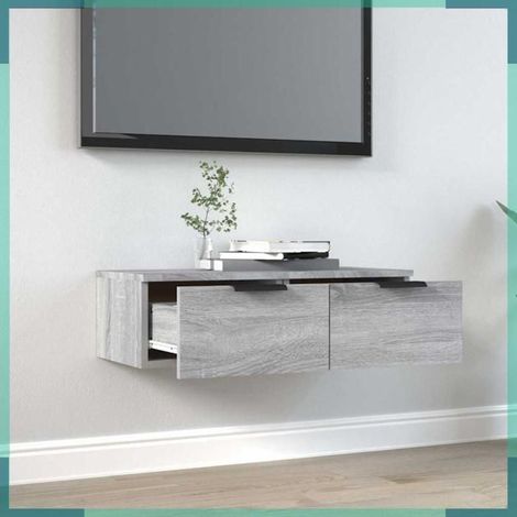 817094 Armoire murale Sonoma gris 68x30x20 cm Bois d'ingénierie (1/5)