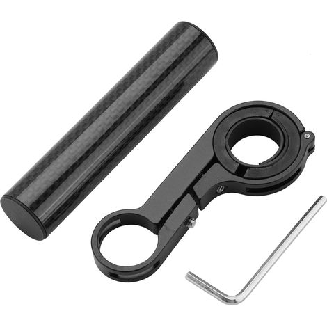 10 cm Carbonfaser-Fahrradlenker-Lichthalterung, kompatibel mit den meisten Fahrrädern (1/5)