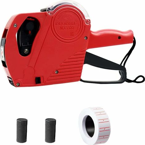 Etikettierzange, Handetikettierer, Etikettierpistole mit 1 Zeile/8 Zeichen, Preisschild-Set, Preisschild-Set, manueller Etikettierer, Preisschild