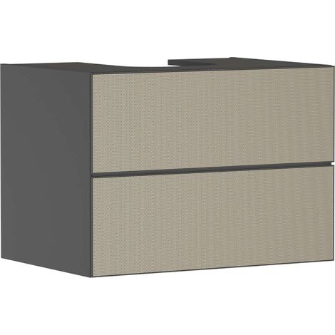 Hansgrohe Xevolos E - Mobile lavabo 78x56x55 cm, 2 cassetti, grigio opaco/bronzo 54189390 (1/5)