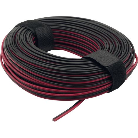 LED-Kabel rot schwarz 2-polig, LIYZ 2x0,75 Rolle 25 m