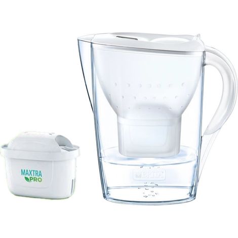 Jarra Filtrante Marella Blanca 2 Filtros Maxtra Pro 2,4l 1051130 Brita