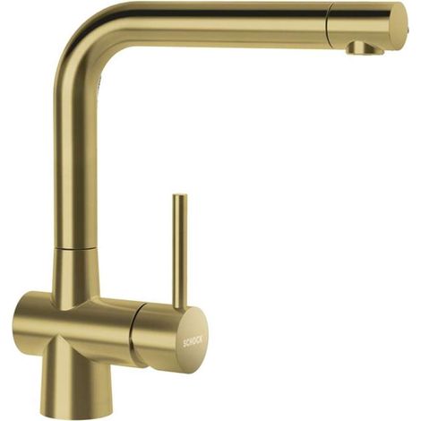 Schock Küchenarmatur Laios White Gold  Hochdruck (1/2)