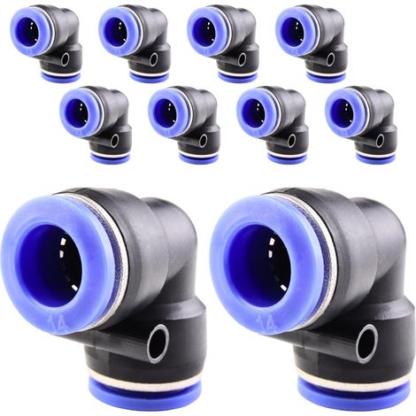 10 pièces 16 mm répartiteur en Y à 3 voies, raccord pneumatique, rapide plastique raccords Push to Connect, adaptateur de conduite d'air PY - PV-14mm (1/5)
